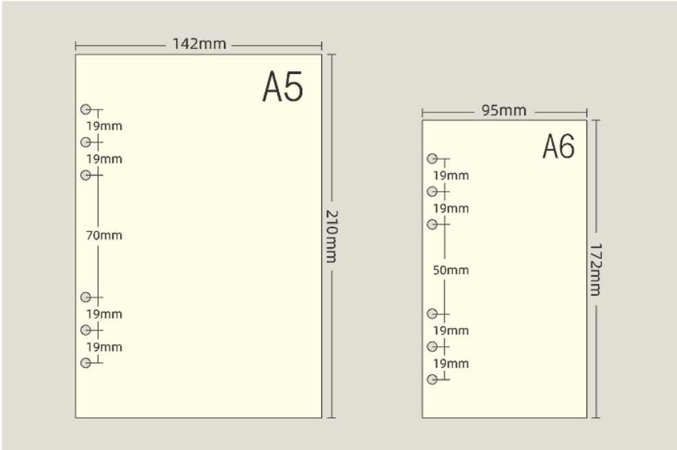 A5 A6 Planner Insert Color