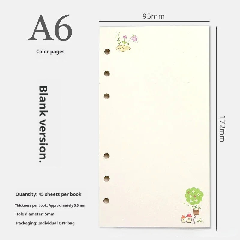 A5 A6 Planner Insert Color