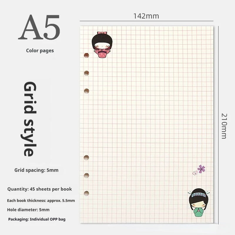 A5 A6 Planner Insert Color